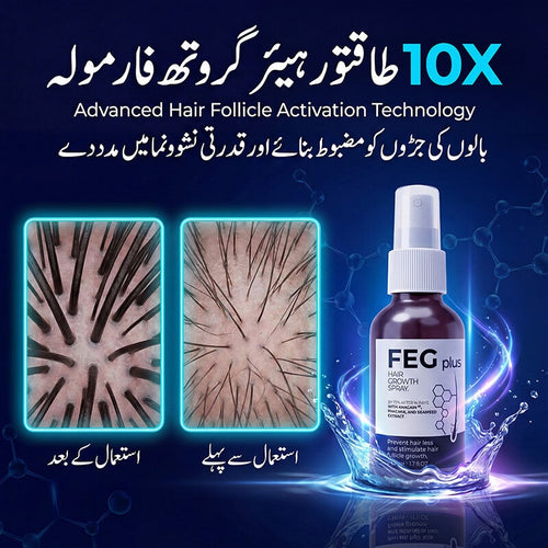 FEG PLUS- Hair Growth Spray 50ml - For Men and Women