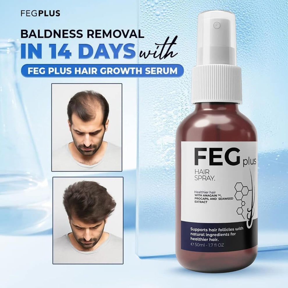 FEG PLUS- Hair Growth Spray 50ml - For Men and Women